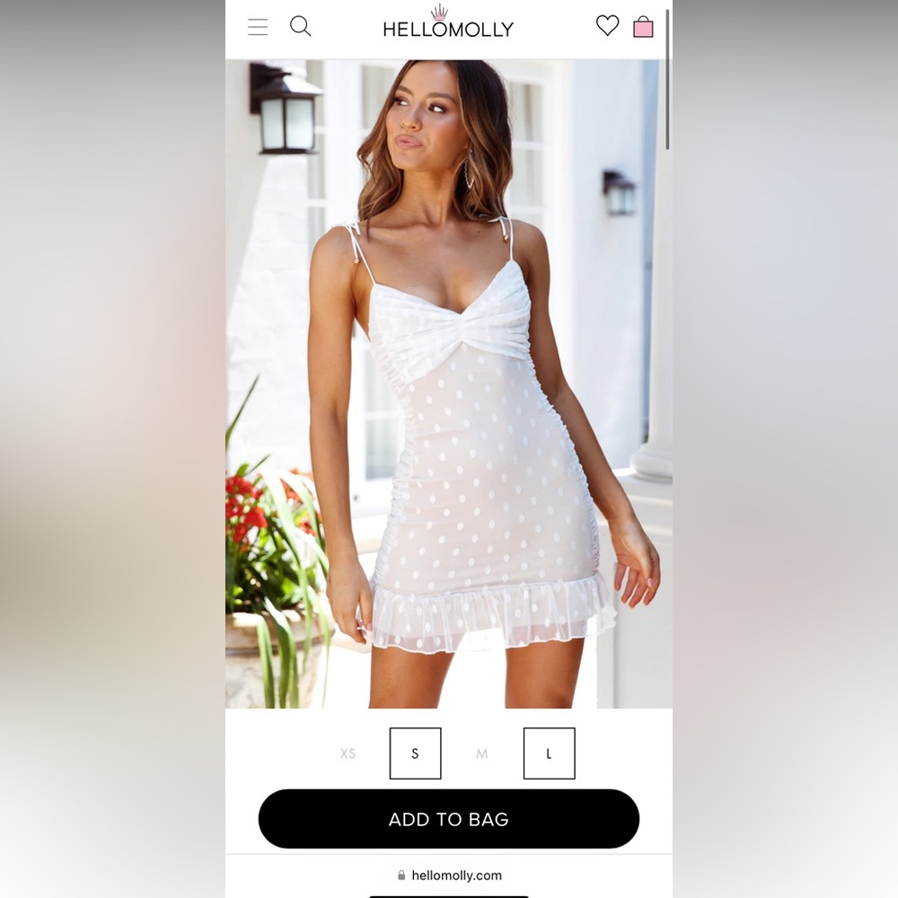 Undercover Babe Dress White from Hello Molly